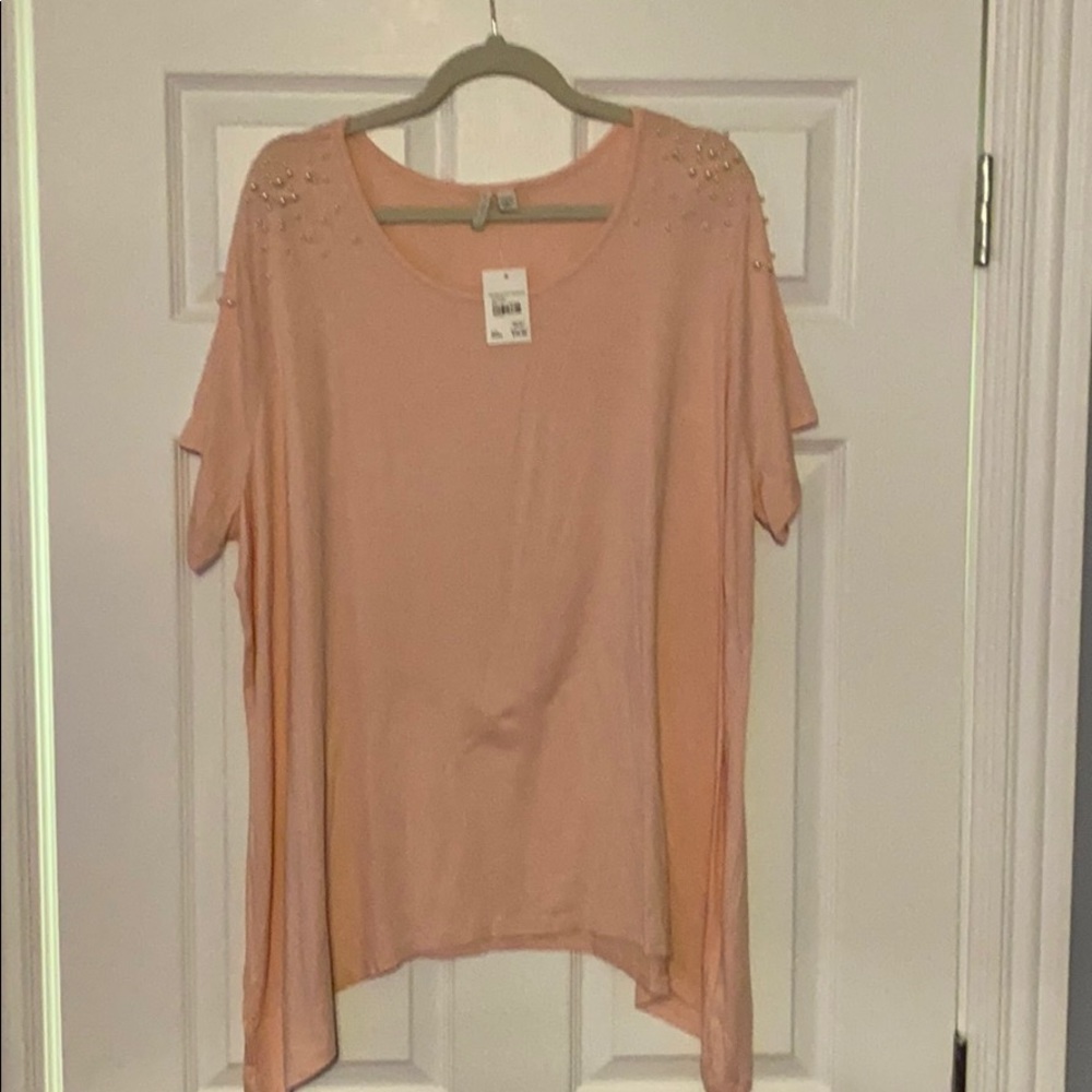 New with tags Cato size 22/24W pink blouse